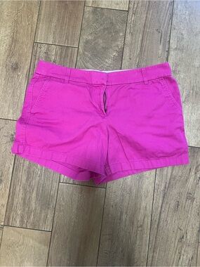 J. Crew Hot Pink Cotton Chino Shorts